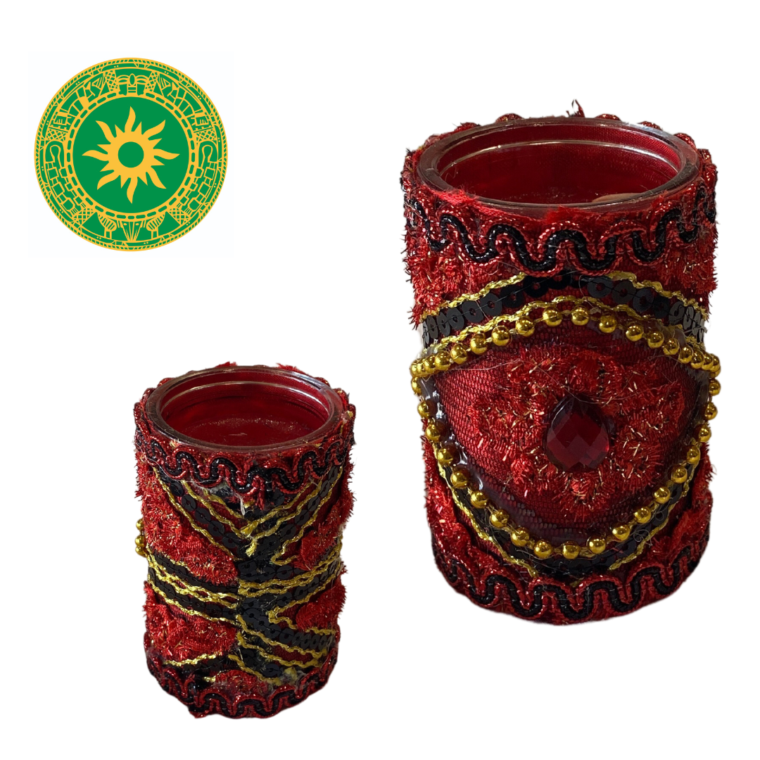 BEAUTIFULLY DECORATED 8” CANDLES FOR THE SAINTS