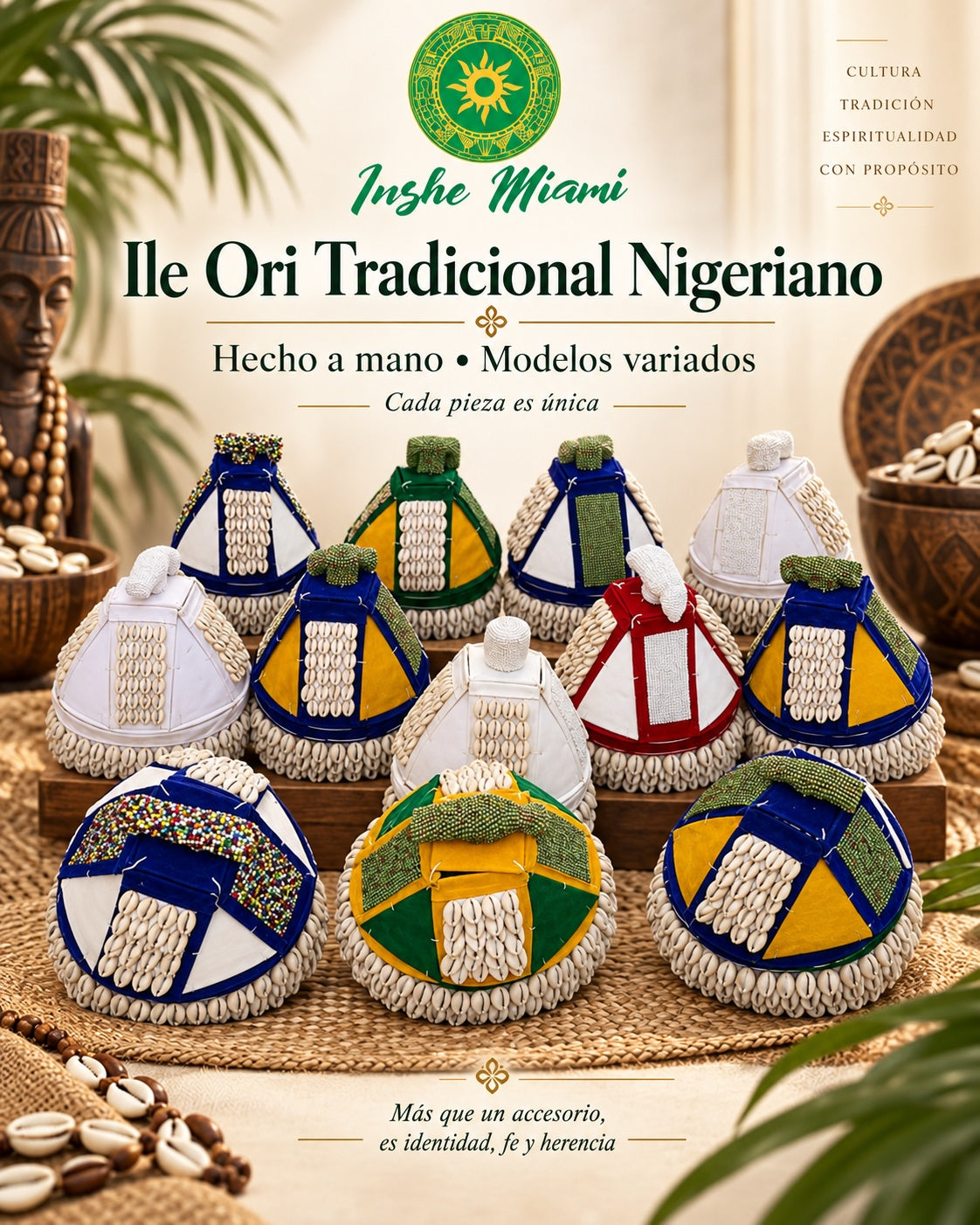 Ile Ori Tradicional Nigeriano Hecho a Mano – Con Ori Inu | Inshe Miami