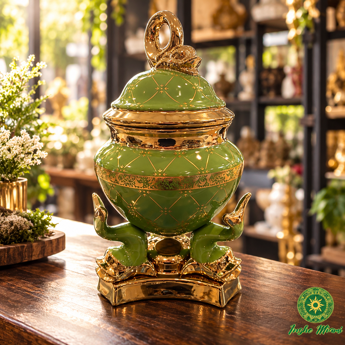 Large Tureen 3 Fish 15" – Spiritual Tureen for Ifá, Obatalá, Inle and Orishas | White or Green