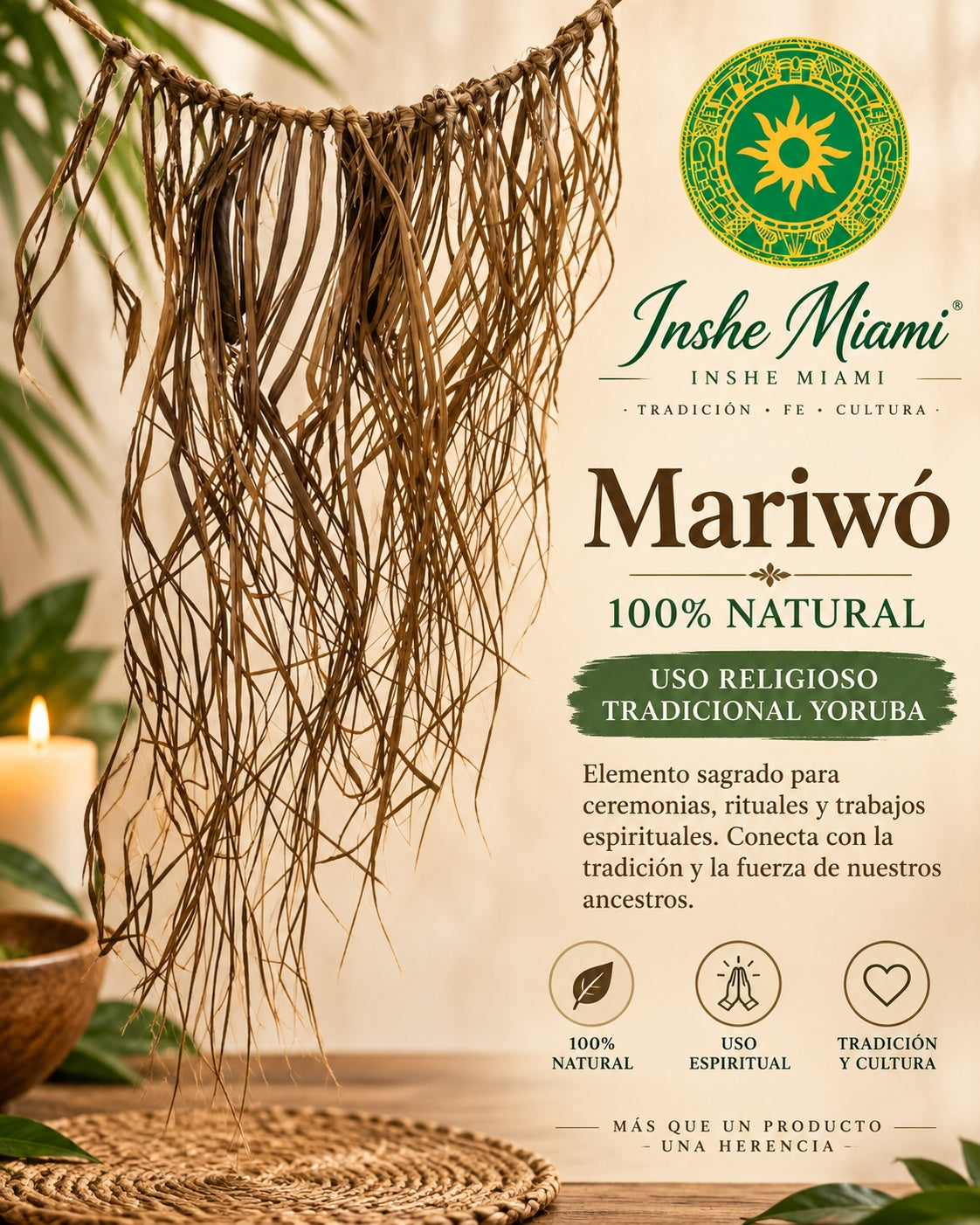 Mariwo 100% Natural – Traditional Yoruba Religious Use | Inshe Miami