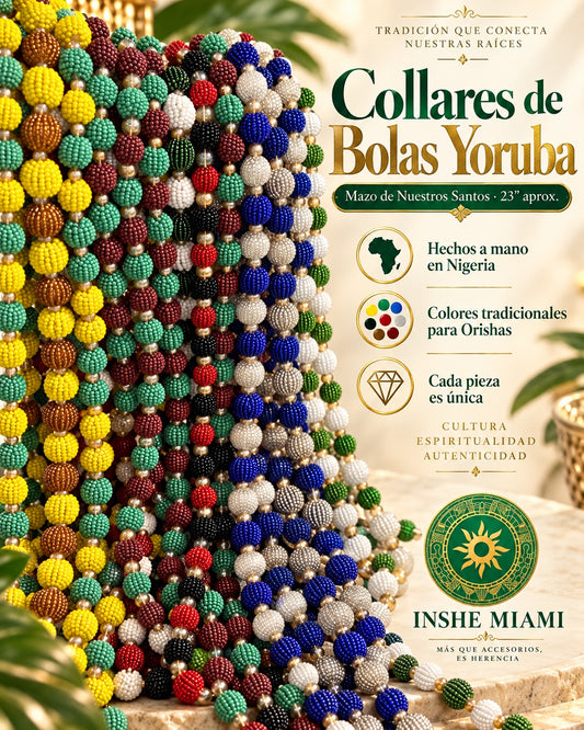 Yoruba Beaded Necklaces – Mazo for Our Saints (23") | Traditional Necklaces for Orishas