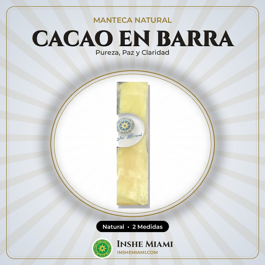 Manteca de Cacao Natural en Barra | Inshe Miami