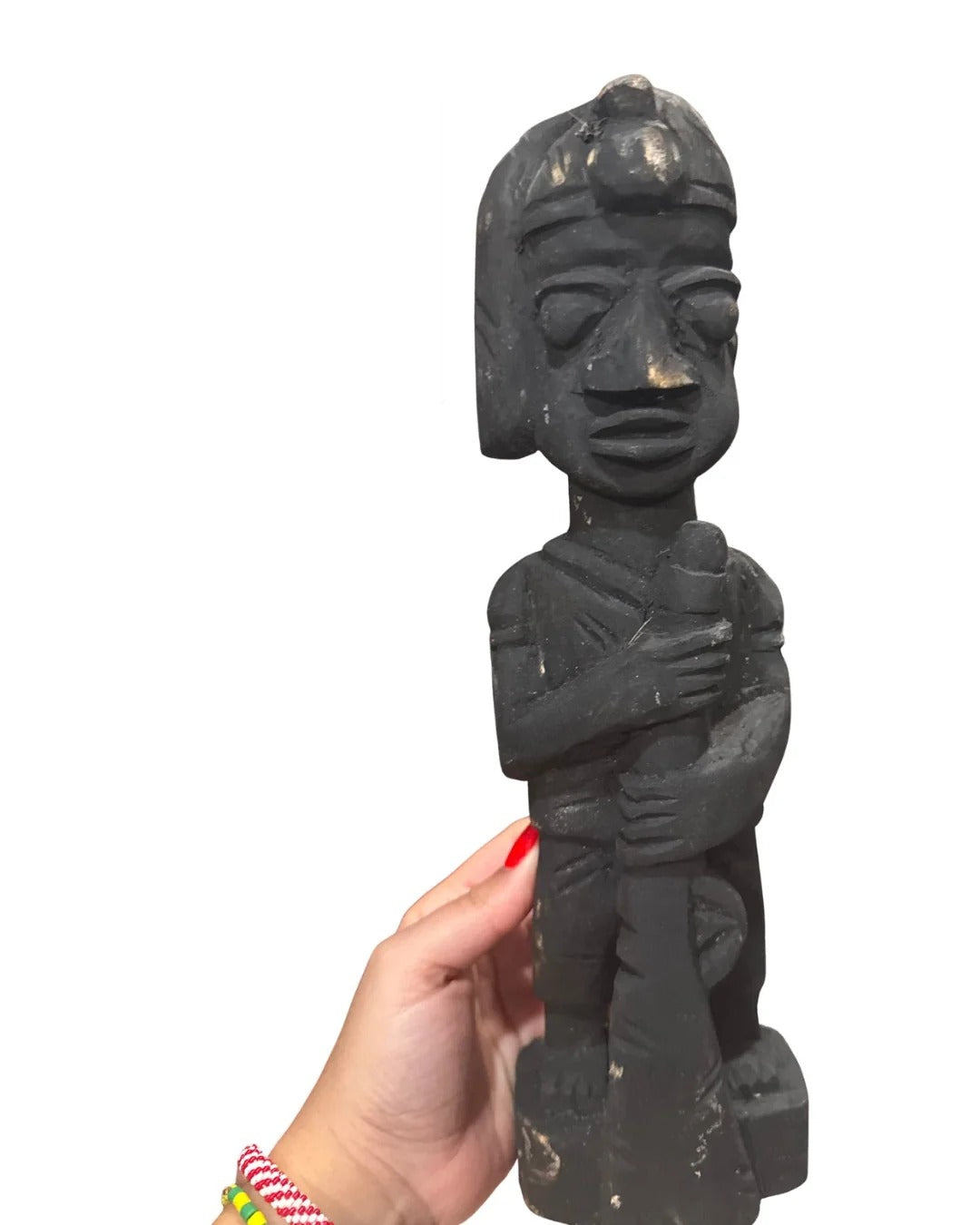 Icono de Ogún de madera de 16 pulgadas