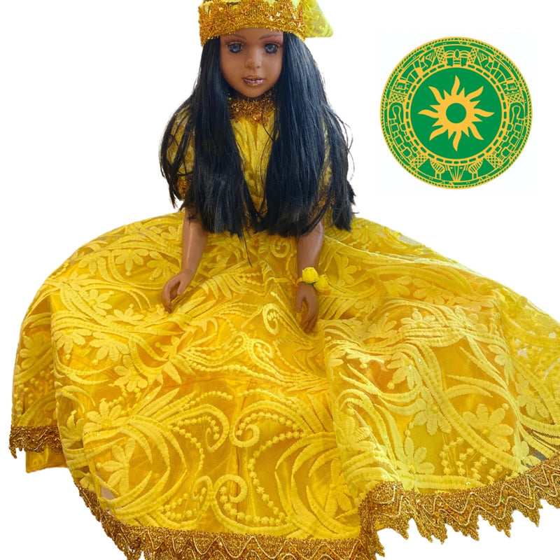 MUÑECAS DE GOMA 26" TRAJES CON ENCAJES