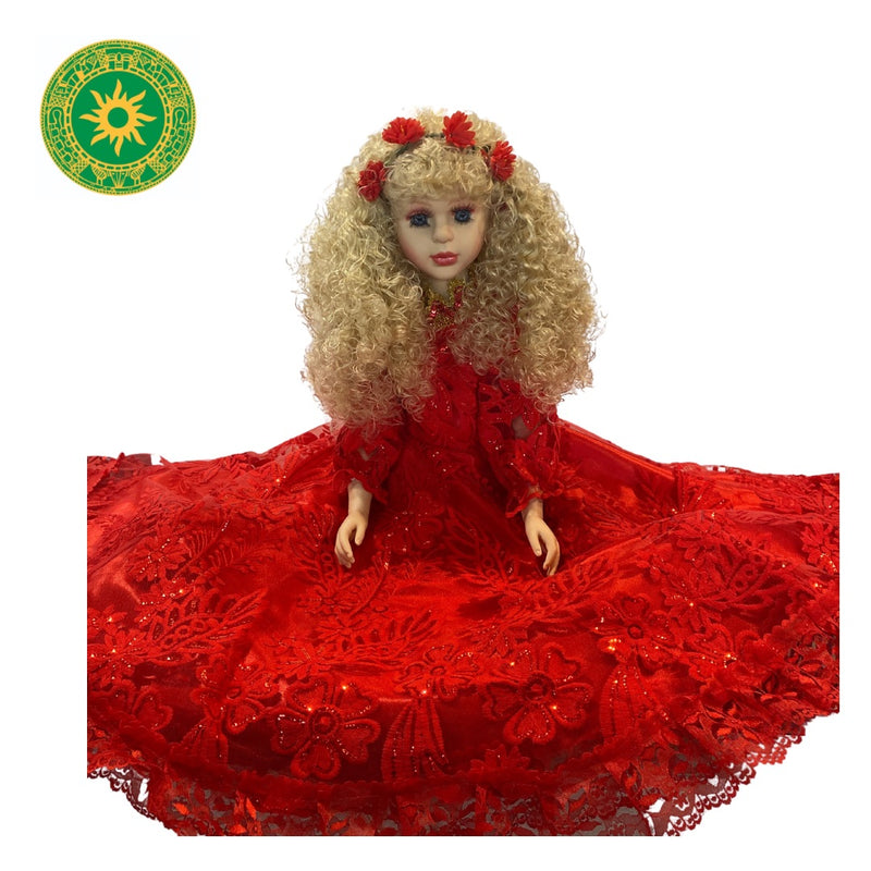 MUÑECAS DE GOMA 26" TRAJES CON ENCAJES