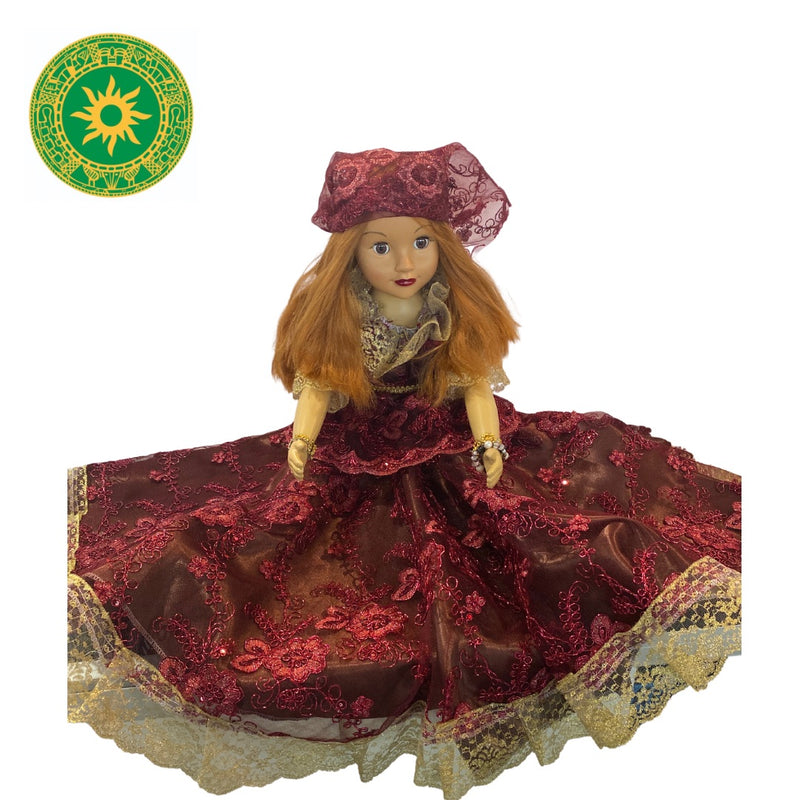 MUÑECAS DE GOMA 26" TRAJES CON ENCAJES