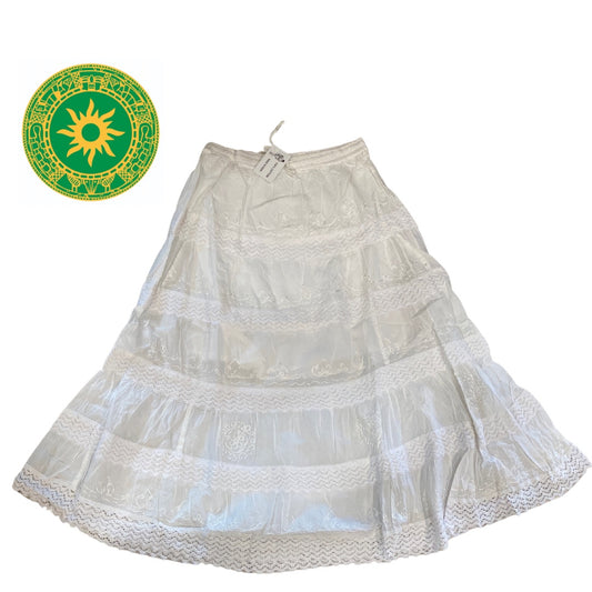 white thread skirt
