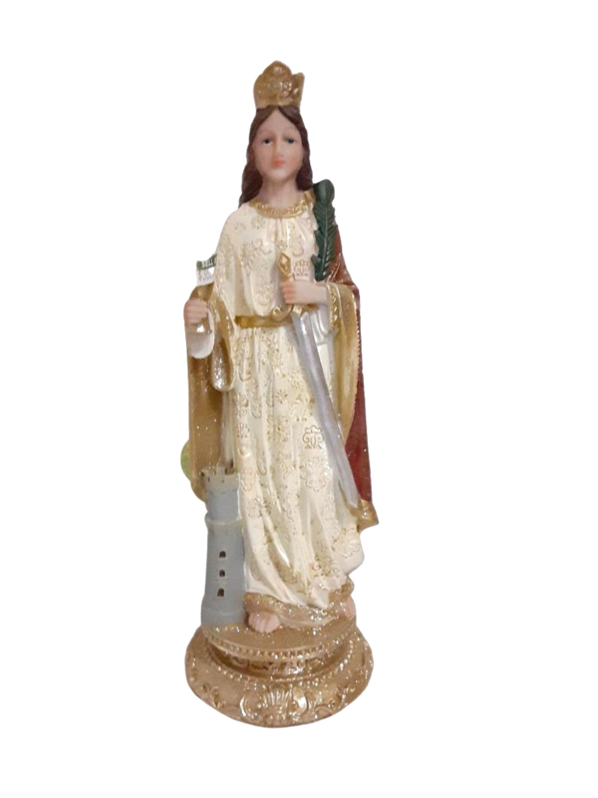 Imagen de Santa Bárbara con brillo - St. Barbara statue