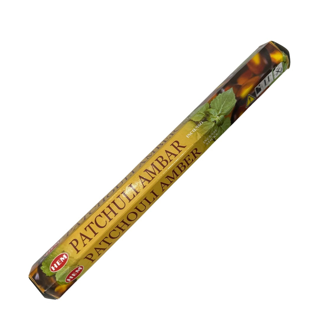 Incienso Patchouli Ámbar Patchouli Amber paquete de 20 varillas
