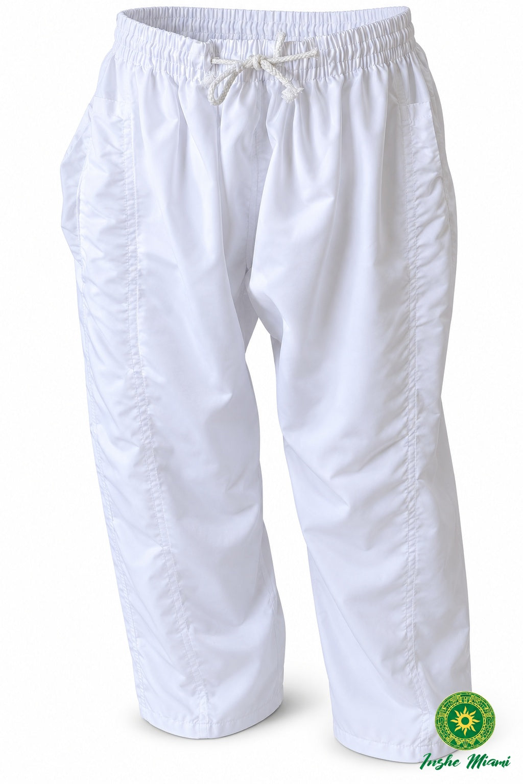 Pijama Blanca con Zipper en el Bolsillo – Uso Religioso Iyawo | Inshe Miami