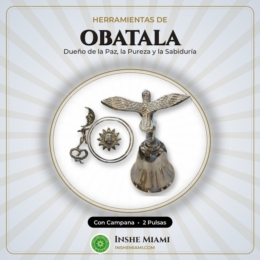 Herramientas de Obatala con campana | Inshe Miami