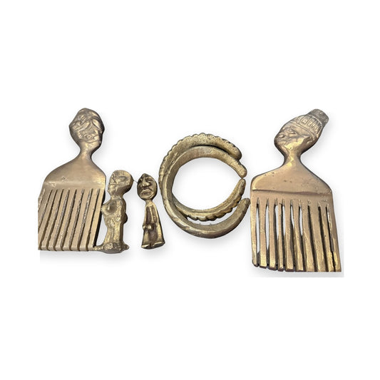 Herramientas de Oshun tradicionales de bronce