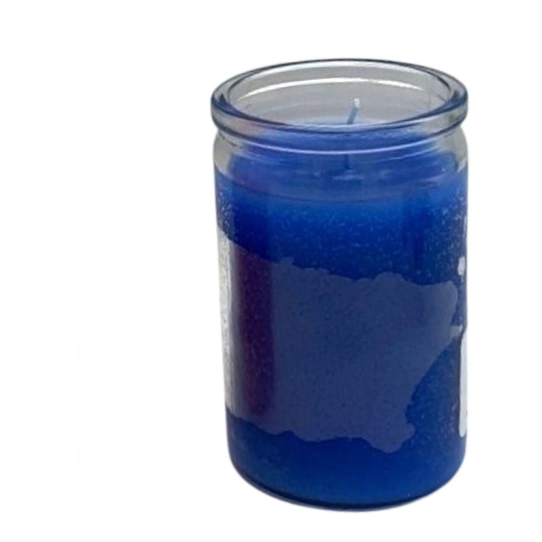Vela 3" Azul para Yemaya – Dura 3 Dias | Inshe Miami
