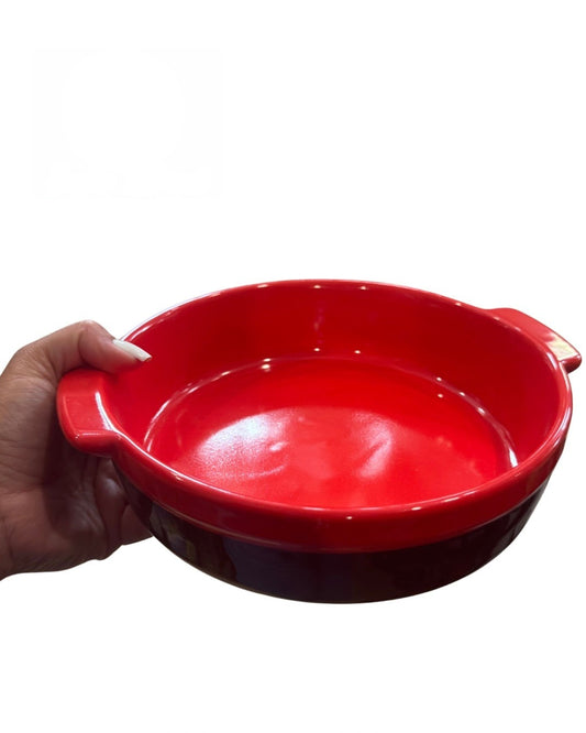 Plato Esmaltado para Elegua Rojo y Negro | Inshe Miami