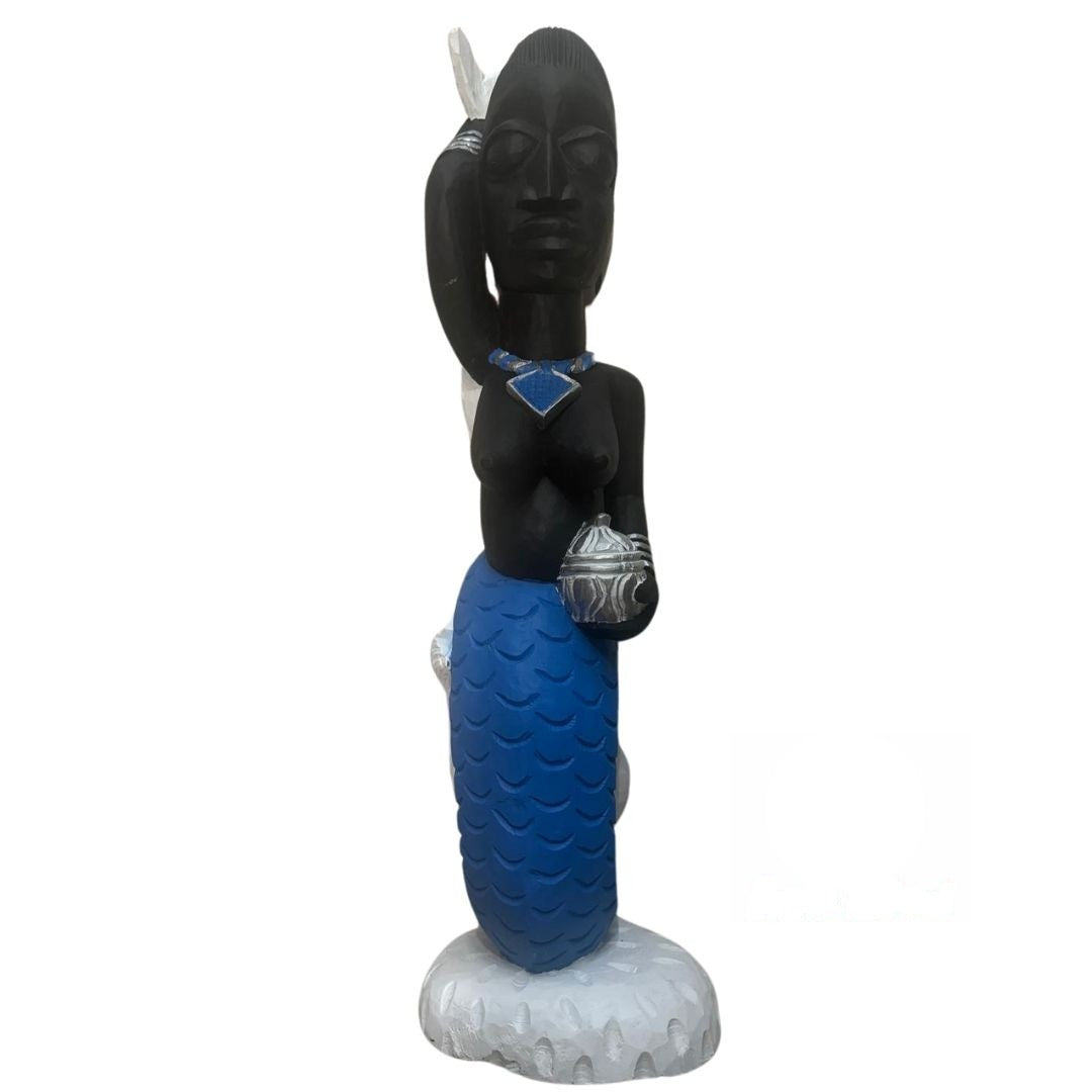 Icono de Yemoja de Madera 30" | Inshe Miami