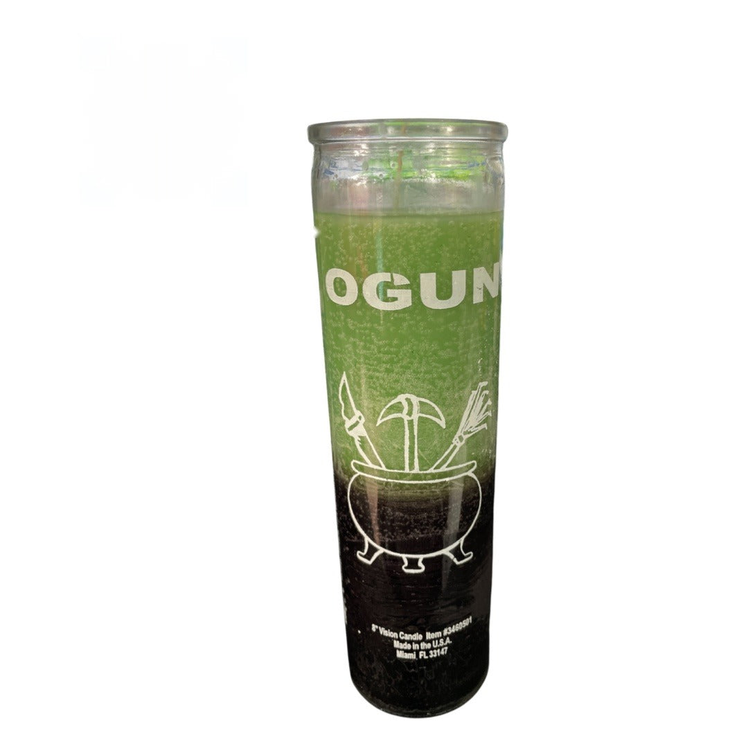 Vela de 8" para Ogun – Doble Color, Dura 5 Dias | Inshe Miami
