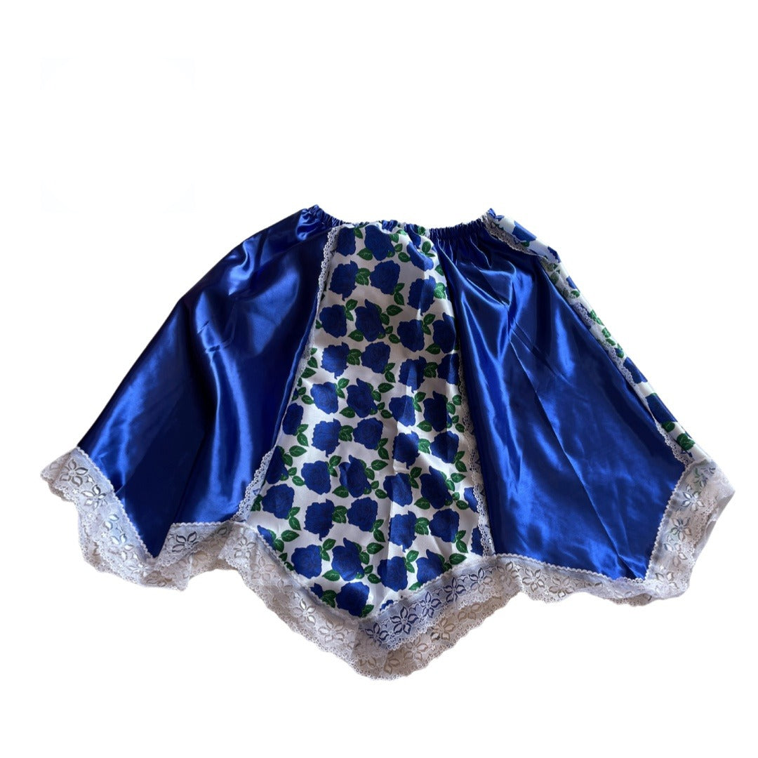 Saya Azul con Flores Vertical | Inshe Miami