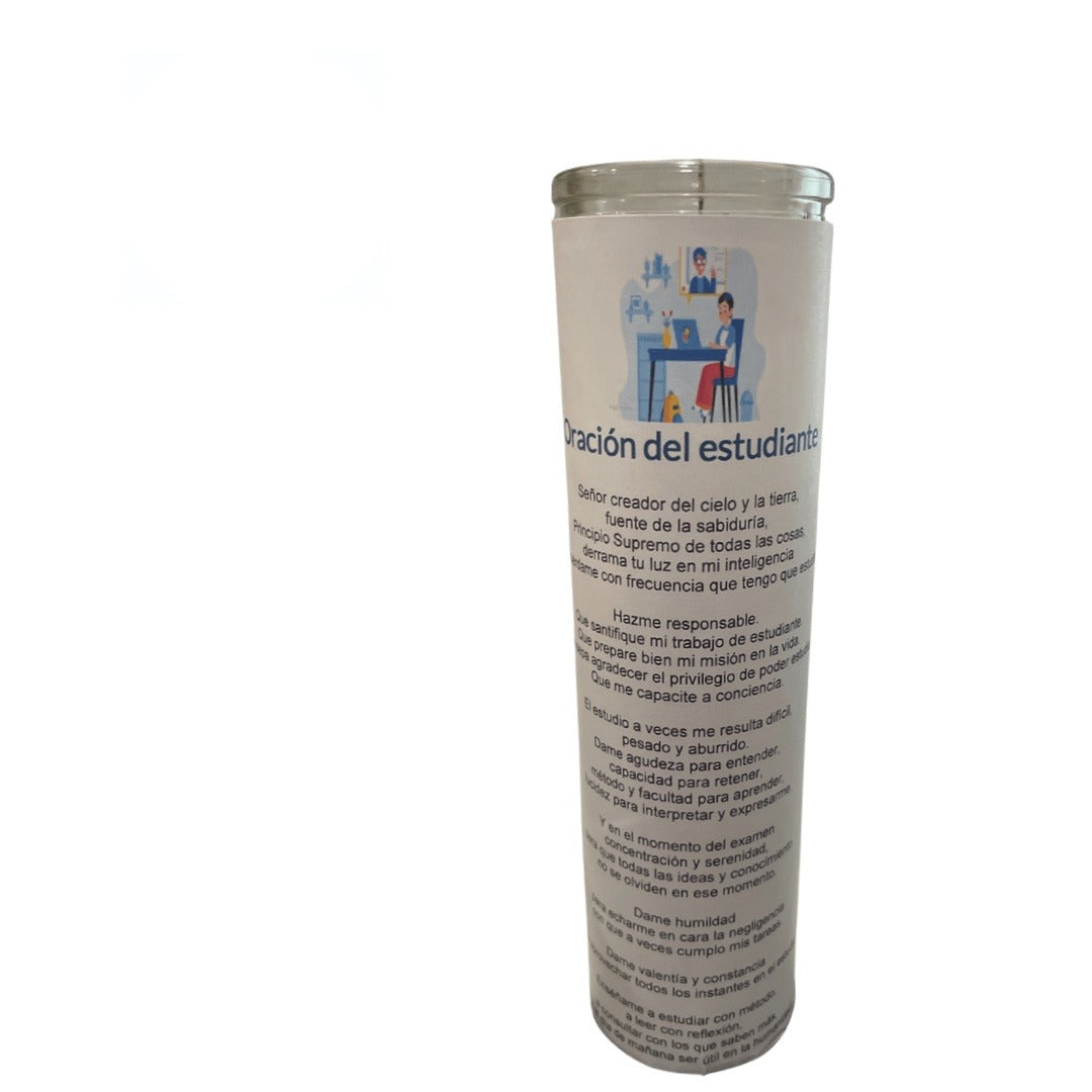 Vela de 8" Oracion del Estudiante | Inshe Miami