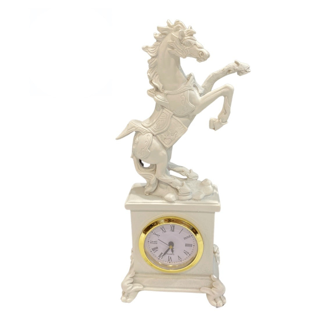 Caballo Blanco con Reloj 12" x 7" | Inshe Miami