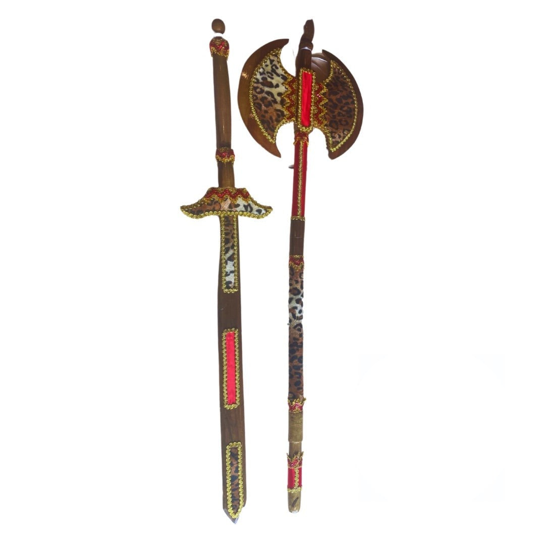 Hacha y Espada Decoradas 58" | Inshe Miami