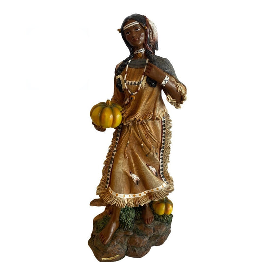 Estatua de India con Calabaza 14" | Inshe Miami