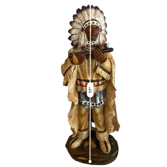 Estatua de Indio con Brazos Cruzados 17" | Inshe Miami