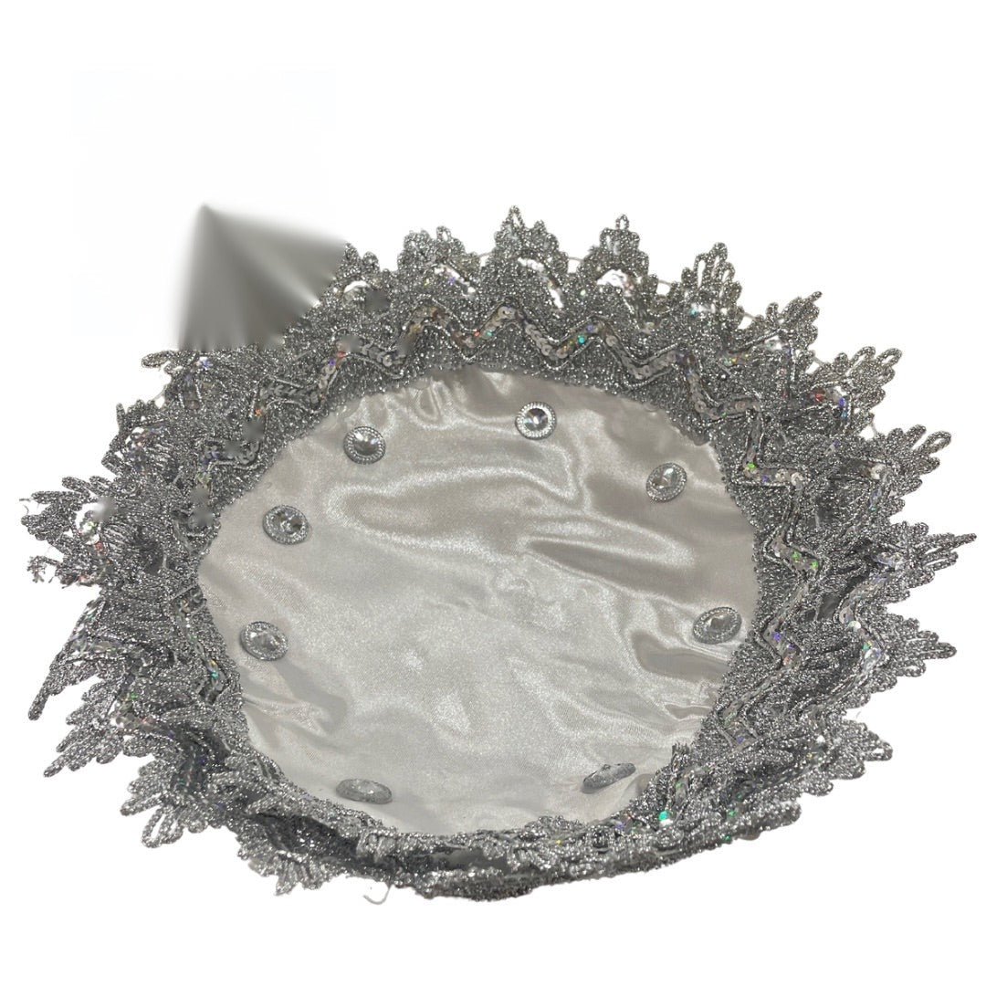 Cesta Decorada Blanca para Obatala | Inshe Miami