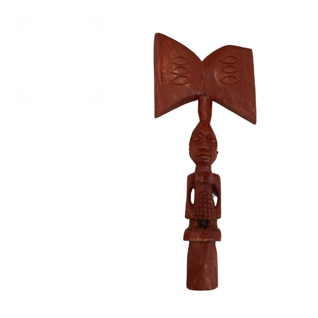 Hacha de Sango Tallada 16" | Inshe Miami