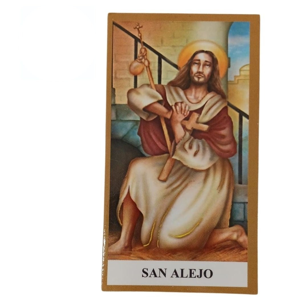 Oracion e Imagen San Alejo – Estampa 3.5" | Inshe Miami