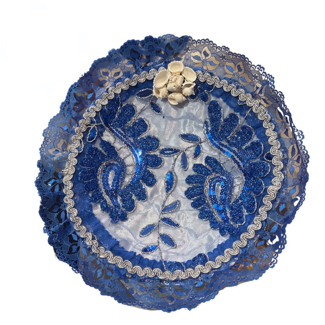 Cesta Decorada Azul para Yemaya 12" | Inshe Miami