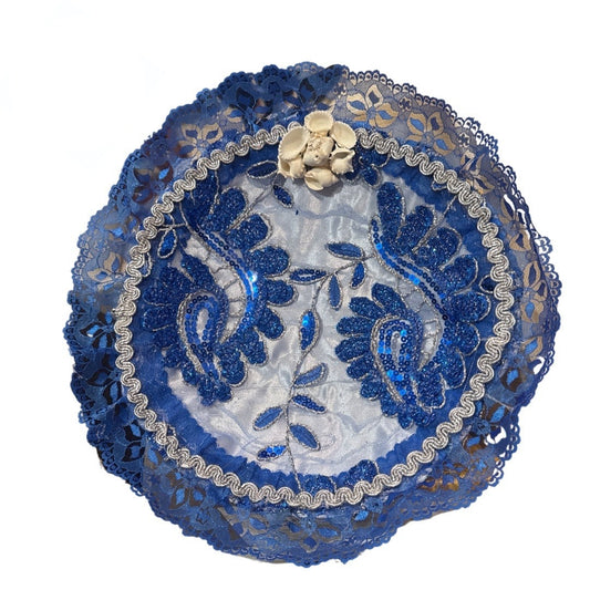 Cesta Decorada Azul para Yemaya 12" | Inshe Miami
