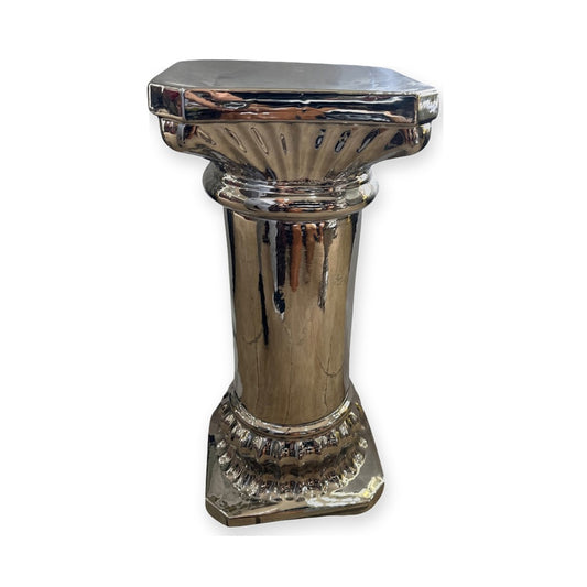 Pedestal Columna Metalizado 25"