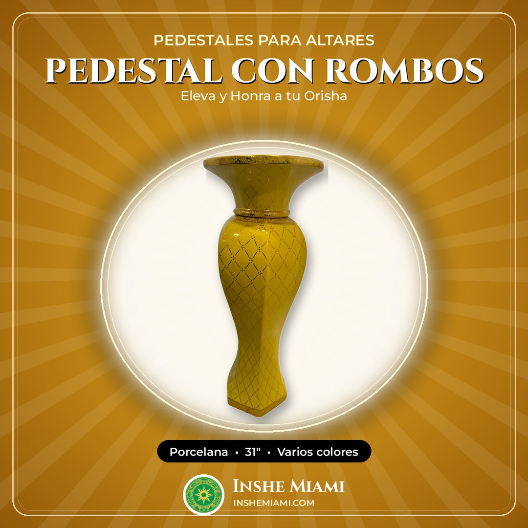 Pedestal con Rombos 31" | Inshe Miami