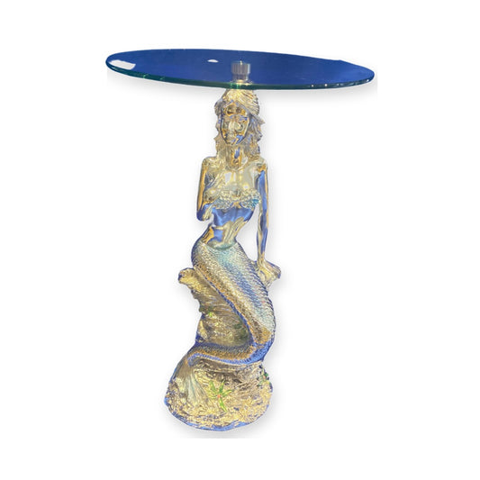 Pedestal de Sirena con Cristal 32" para Yemaya