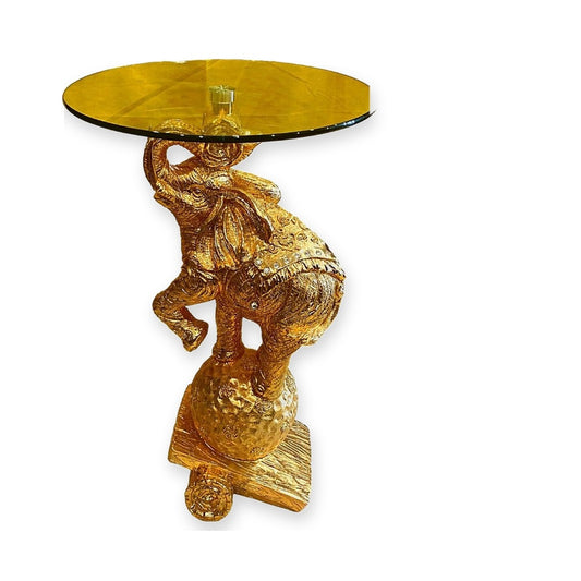 Pedestal Elefante con Cristal 27"
