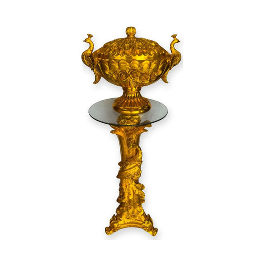 Pedestal y Sopera con Relieve 3D