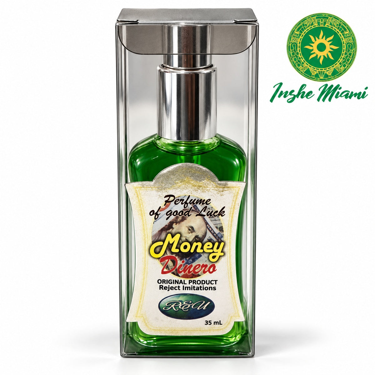 Colonia Espiritual Dinero 35 ml – Money, Buena Suerte y Uso Ritual | Inshe Miami
