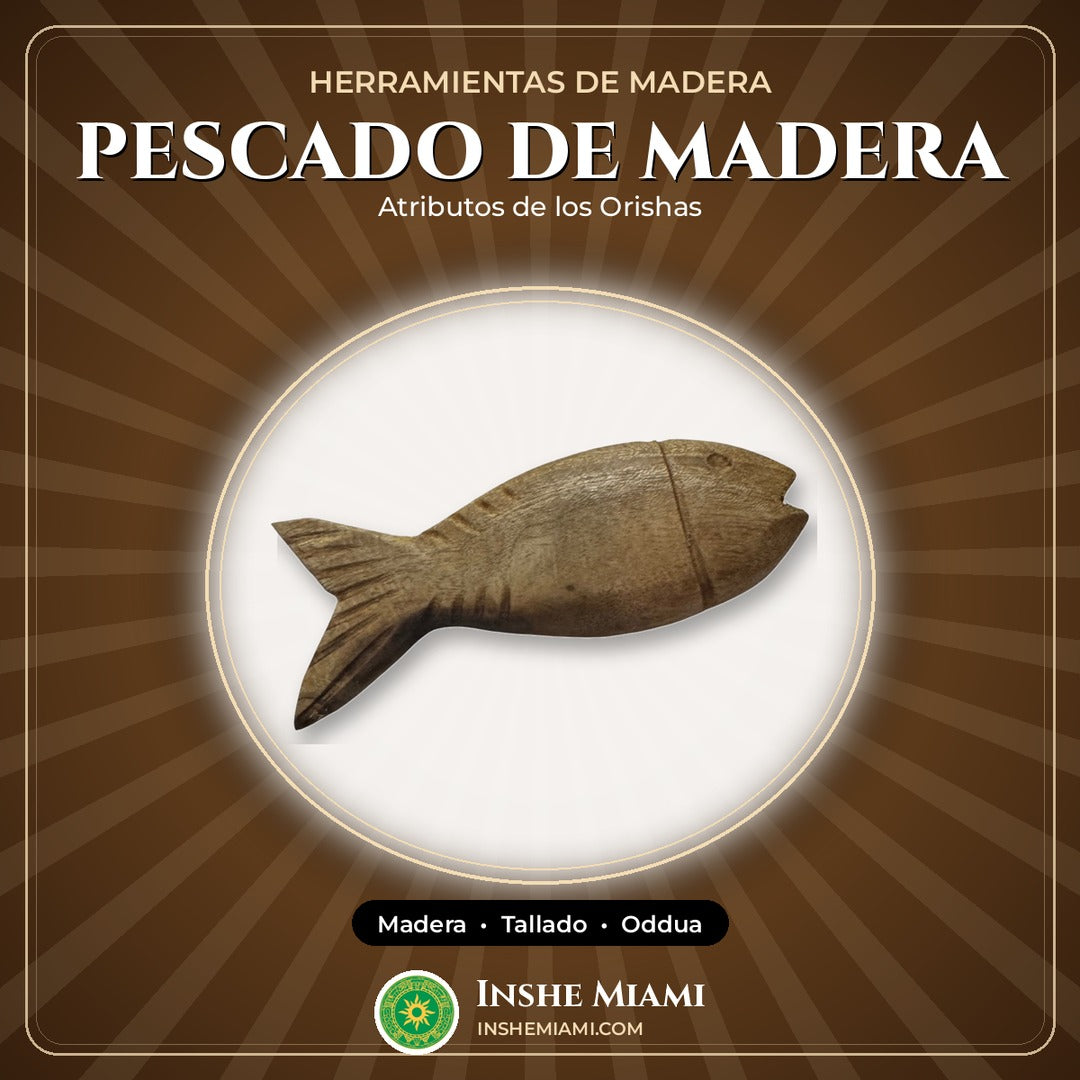 Pescado de Madera Tallado | Inshe Miami