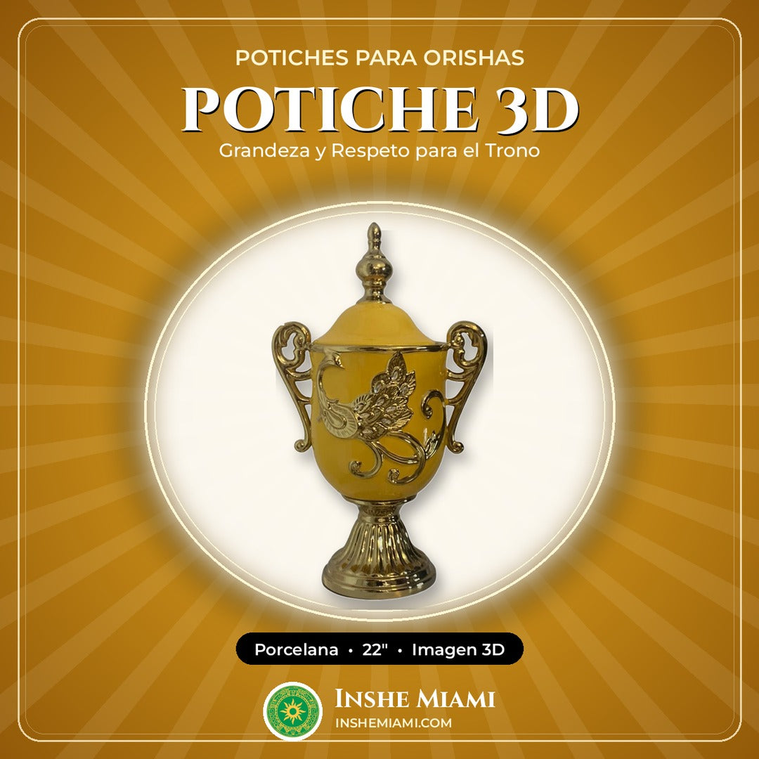 Potiche 22" con Imagen 3D | Inshe Miami