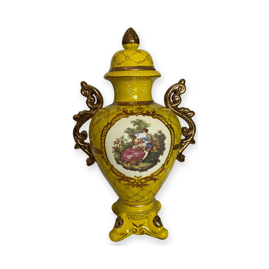 Potiche Grande 26" con Imagen Decorativa