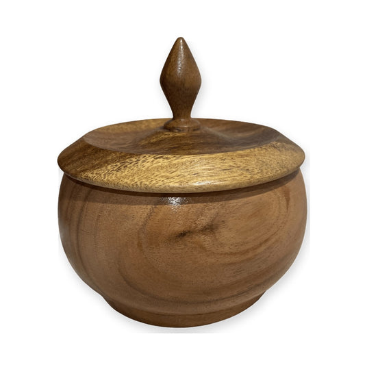Pozuelo de Madera Barnizado 6" para Orula e Ibeyis