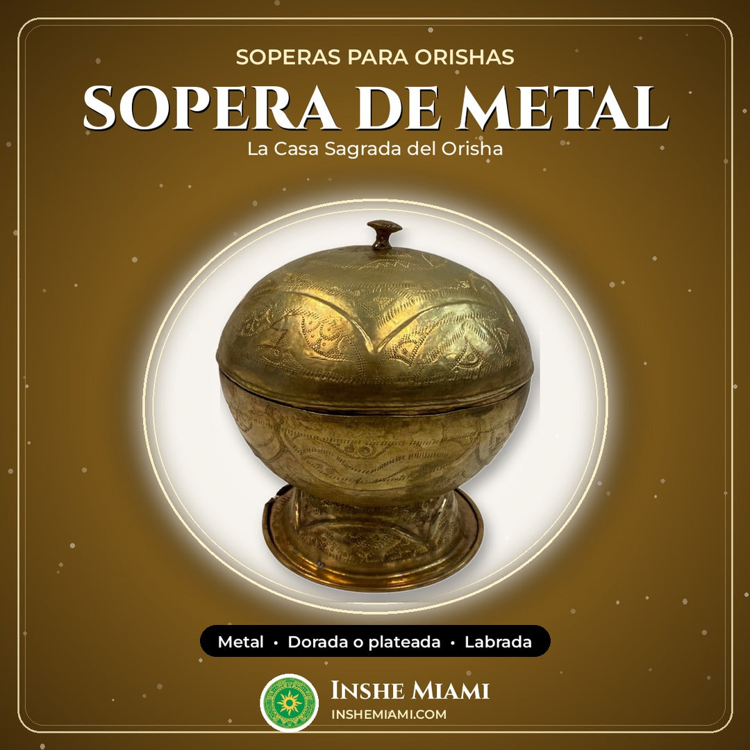 Sopera de Metal Labrada | Inshe Miami