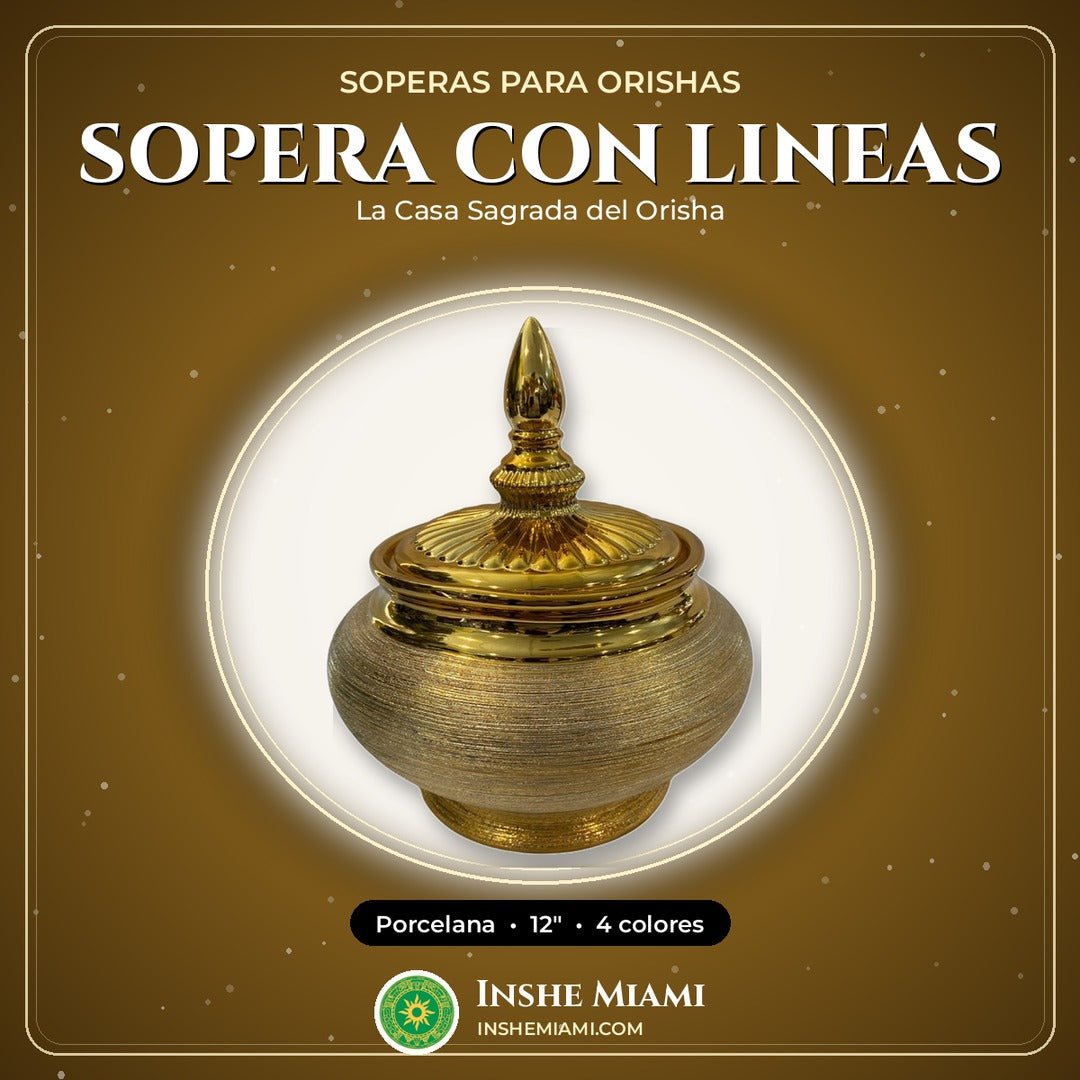 Sopera Redonda con Lineas 12" | Inshe Miami