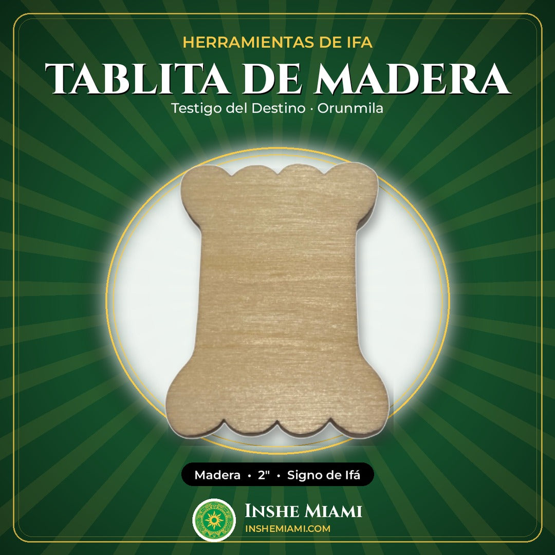 Tablita de Madera 2" | Inshe Miami