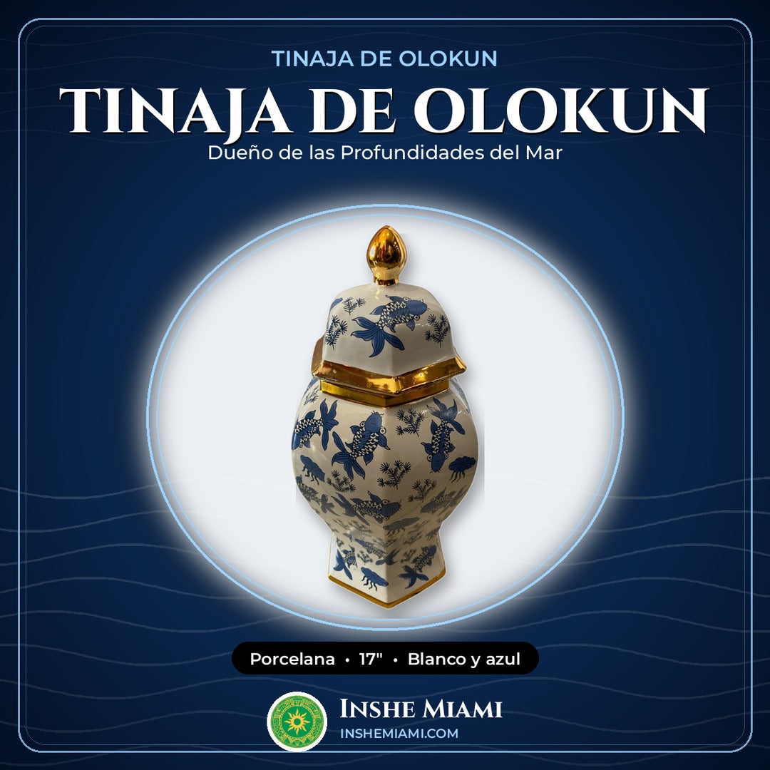 Tinaja de Olokun Hexagonal 17" | Inshe Miami