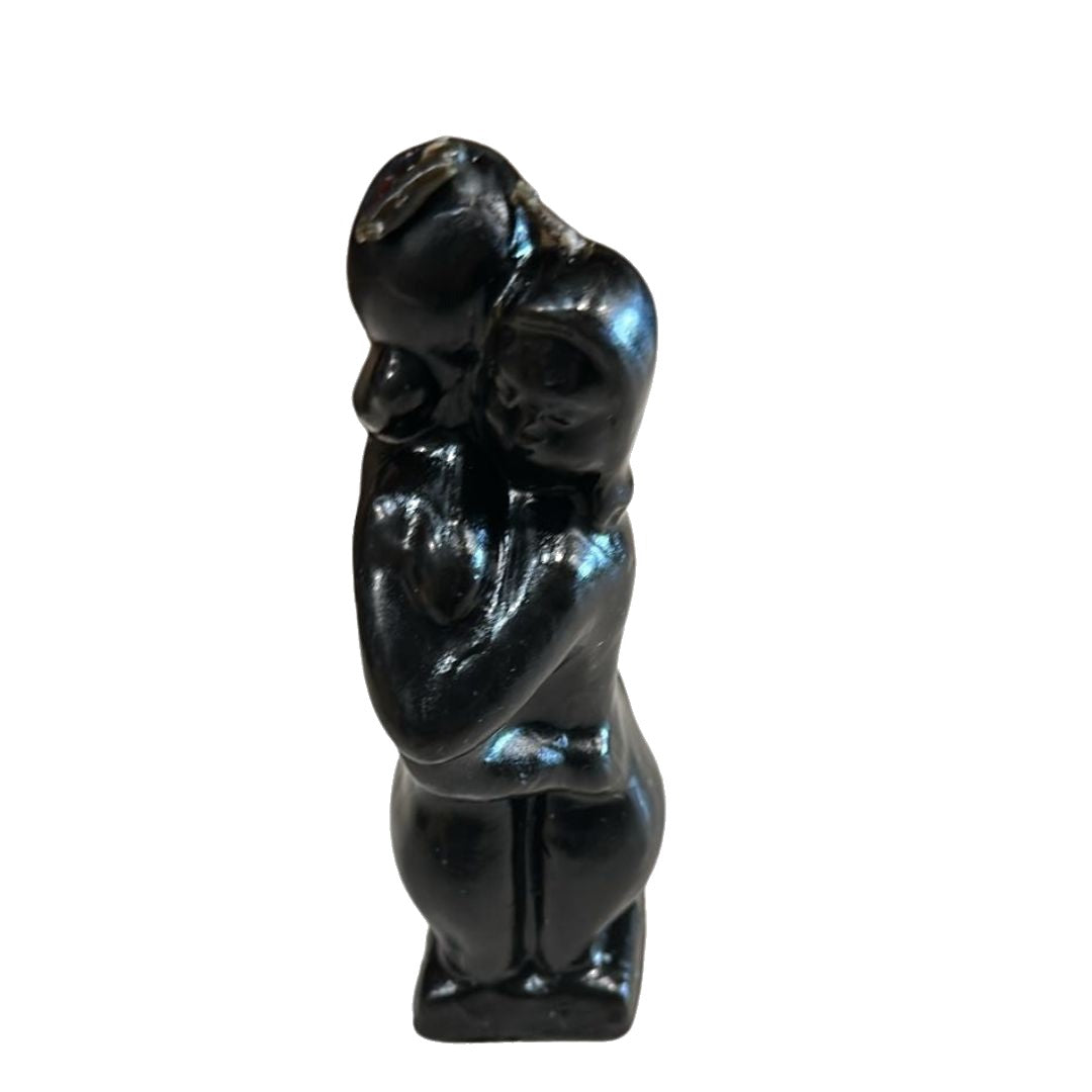 Vela de pareja cara a cara 5 negra - erotic couple candle black
