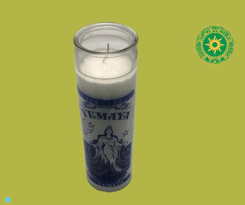 VELA DE 8” PARA YEMAYA VELA DE 8” PARA YEMAYA - Inshe Miami CERERÍA Inshe Miami