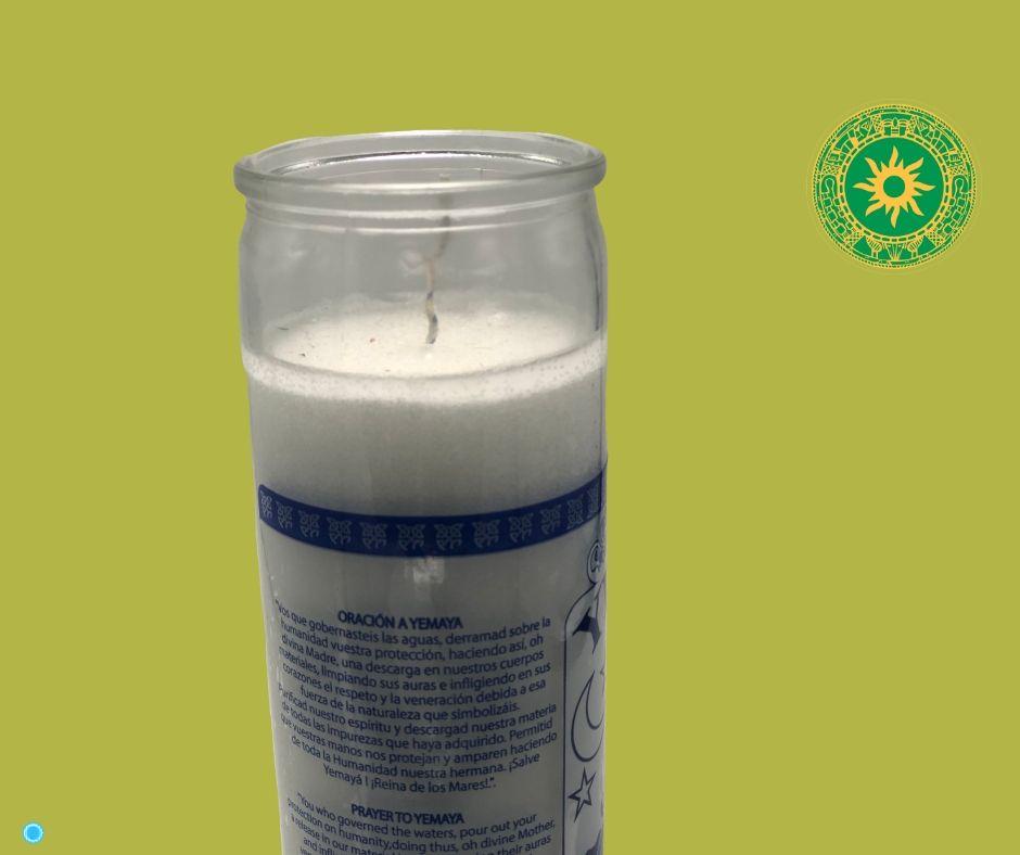 VELA DE 8” PARA YEMAYA VELA DE 8” PARA YEMAYA - Inshe Miami CERERÍA Inshe Miami