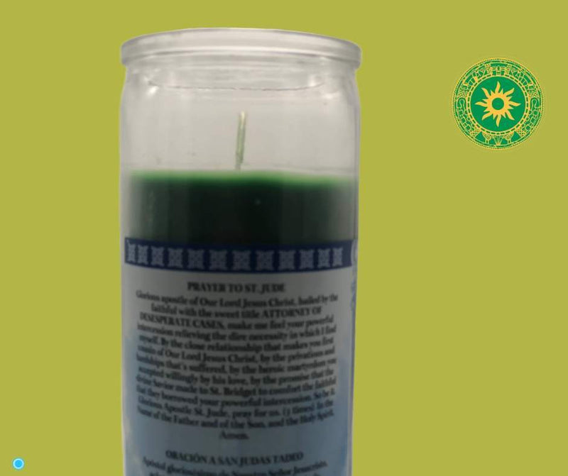 VELA DE 8” PARA SAN JUDAS TADEO (OGGÚN) VELA DE 8” PARA SAN JUDAS TADEO (OGGÚN) - Inshe Miami CERERÍA INSHE MIAMI