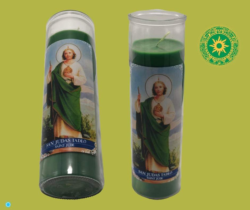 VELA DE 8” PARA SAN JUDAS TADEO (OGGÚN) VELA DE 8” PARA SAN JUDAS TADEO (OGGÚN) - Inshe Miami CERERÍA INSHE MIAMI